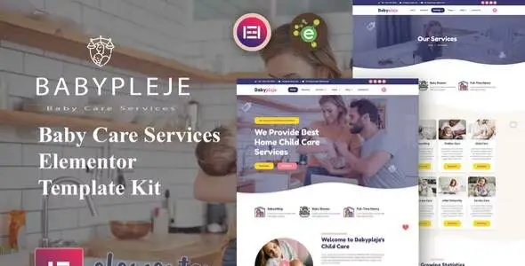 Babypleje – Baby Care Services Elementor Template Kit